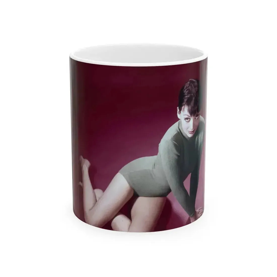Barbara Steele #61 (Vintage Female Icon) White Coffee Mug 11oz - Go Mug Yourself