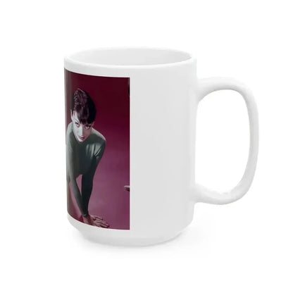 Barbara Steele #61 (Vintage Female Icon) White Coffee Mug - Go Mug Yourself