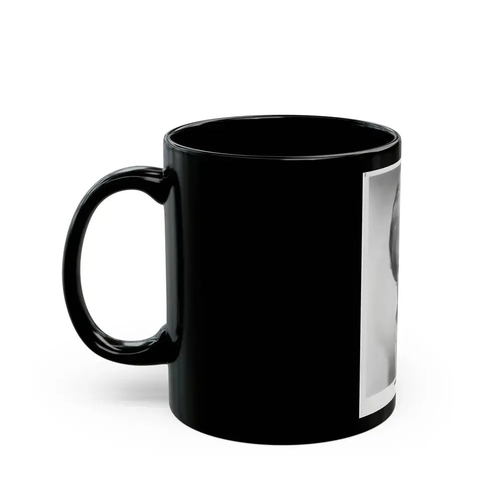 Barbara Steele #63 (Vintage Female Icon) Black Coffee Mug - Go Mug Yourself