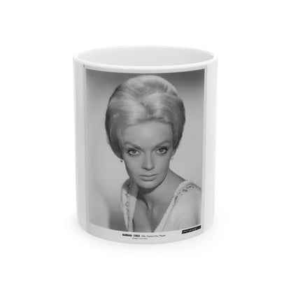 Barbara Steele #63 (Vintage Female Icon) White Coffee Mug-11oz-Go Mug Yourself