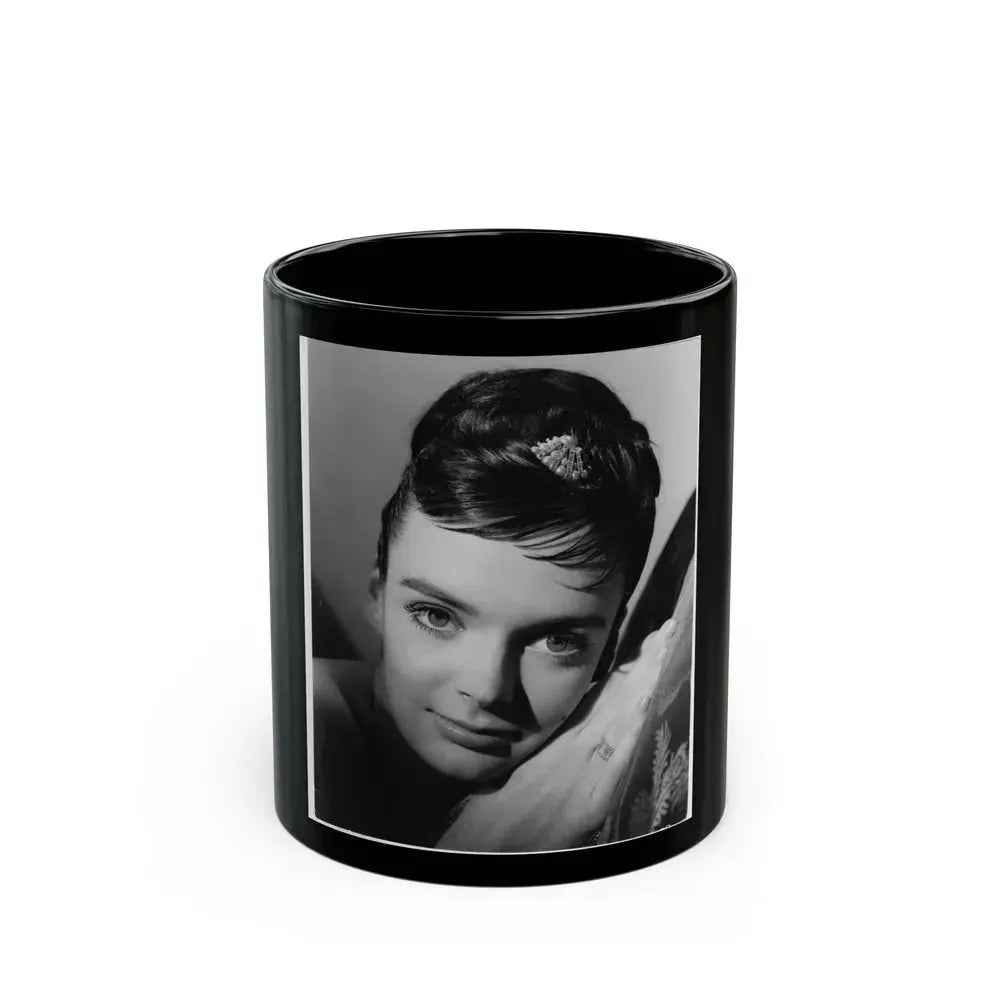 Barbara Steele #64 (Vintage Female Icon) Black Coffee Mug 11oz - Go Mug Yourself