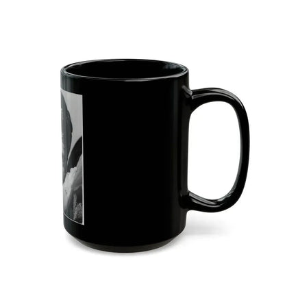 Barbara Steele #64 (Vintage Female Icon) Black Coffee Mug - Go Mug Yourself