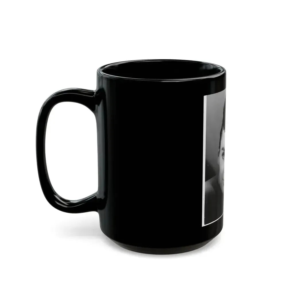 Barbara Steele #64 (Vintage Female Icon) Black Coffee Mug - Go Mug Yourself