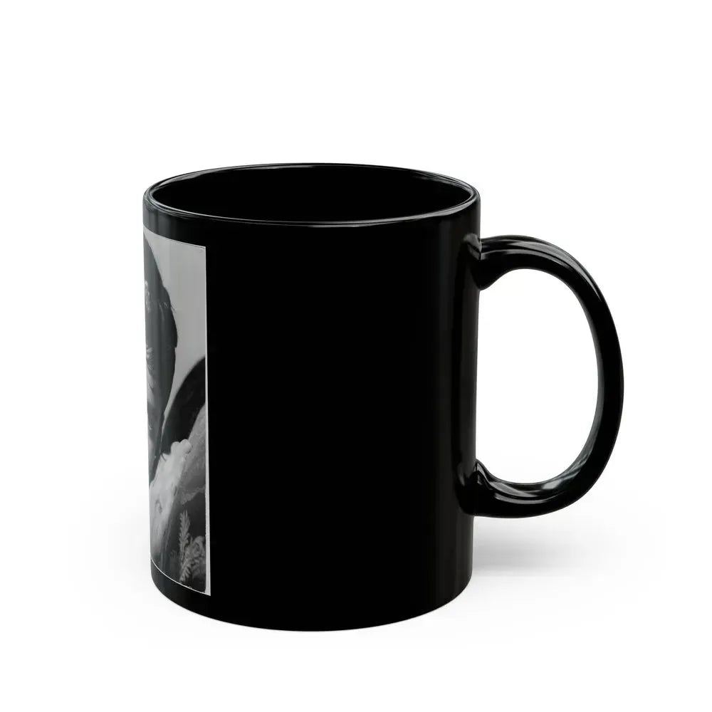 Barbara Steele #64 (Vintage Female Icon) Black Coffee Mug - Go Mug Yourself