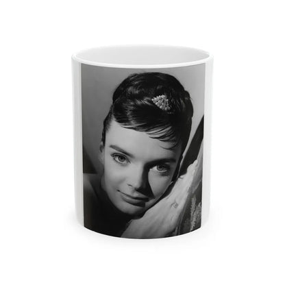 Barbara Steele #64 (Vintage Female Icon) White Coffee Mug-11oz-Go Mug Yourself