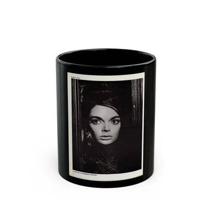 Barbara Steele #68 (Vintage Female Icon) Black Coffee Mug 11oz - Go Mug Yourself
