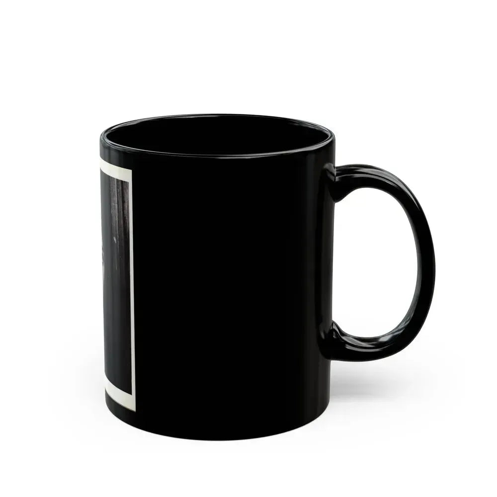 Barbara Steele #68 (Vintage Female Icon) Black Coffee Mug - Go Mug Yourself