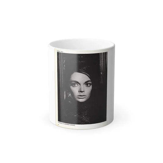 Barbara Steele #68 (Vintage Female Icon) Color Changing Coffee Mug 11oz - Go Mug Yourself
