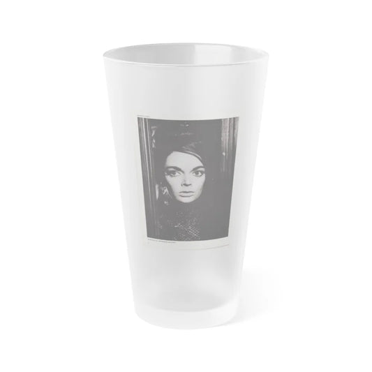 Barbara Steele #68 (Vintage Female Icon) Frosted Pint Glass 16oz-16oz-Frosted-Go Mug Yourself