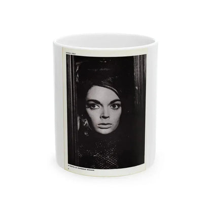 Barbara Steele #68 (Vintage Female Icon) White Coffee Mug 11oz - Go Mug Yourself