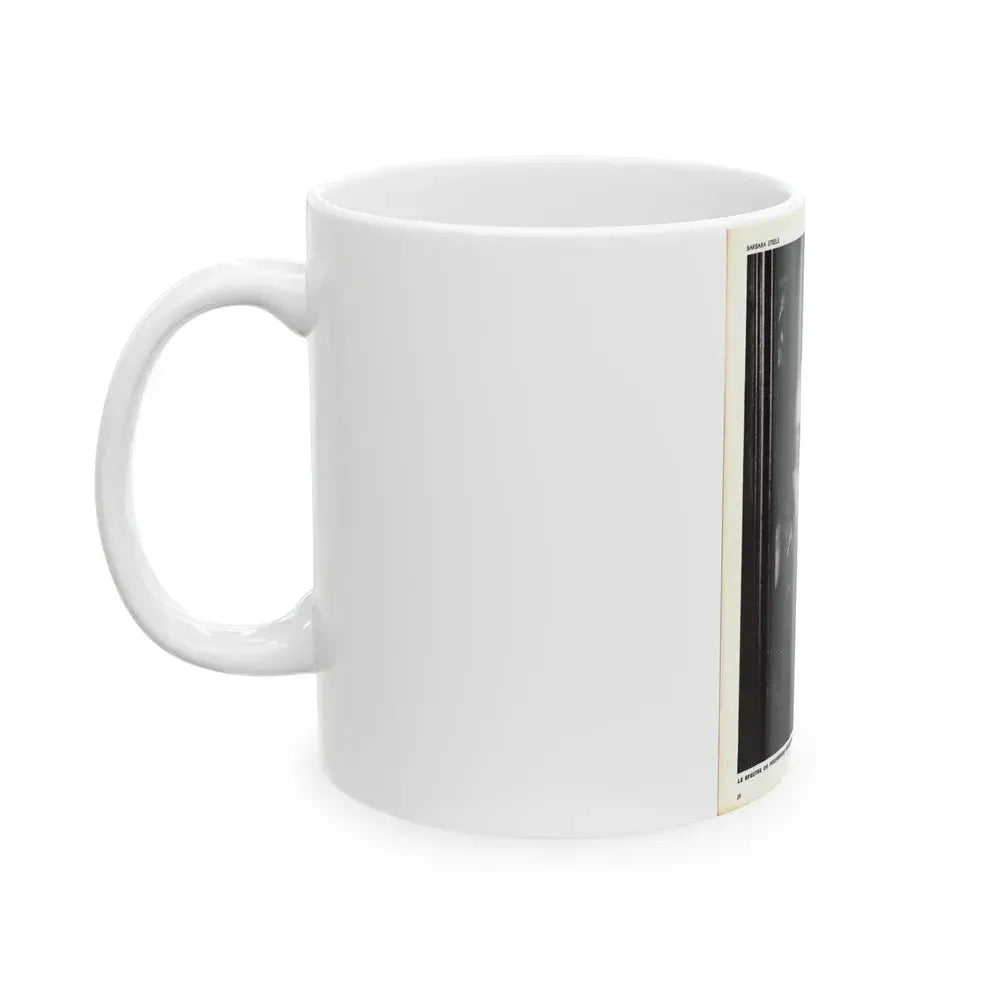 Barbara Steele #68 (Vintage Female Icon) White Coffee Mug - Go Mug Yourself