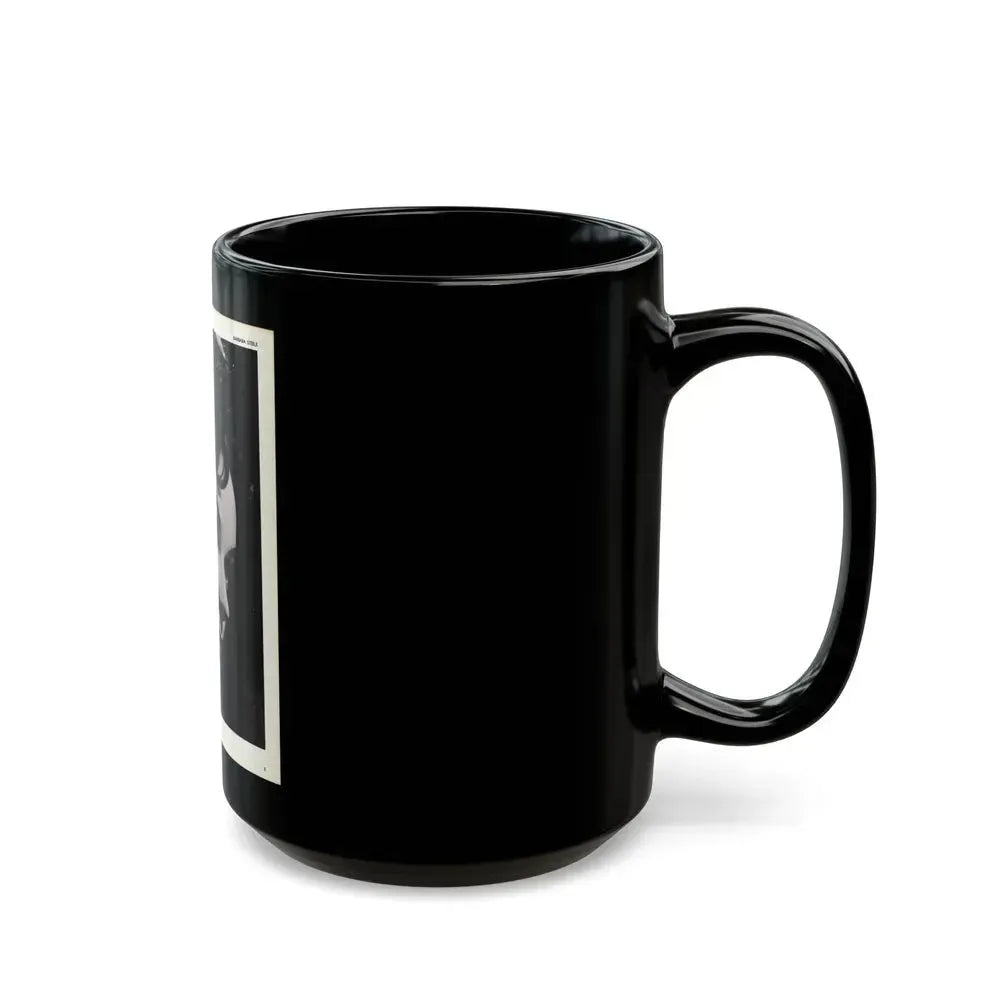 Barbara Steele #69 (Vintage Female Icon) Black Coffee Mug - Go Mug Yourself