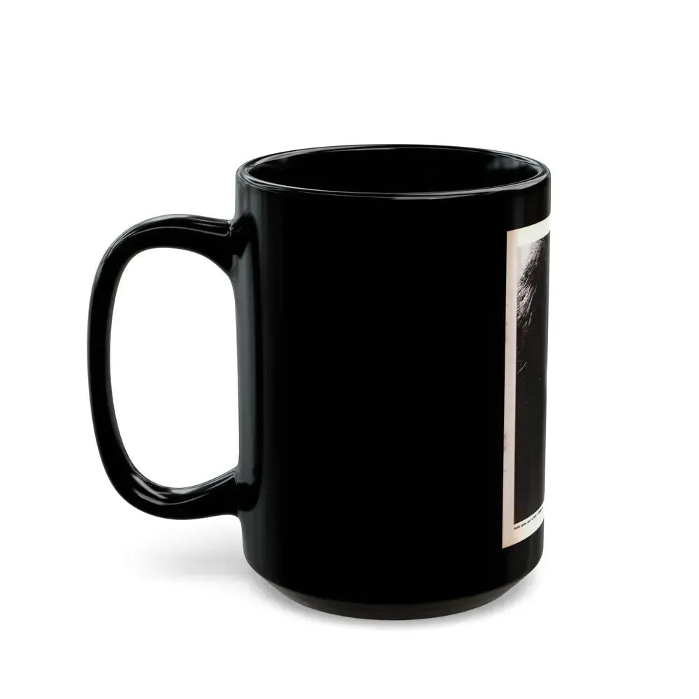 Barbara Steele #69 (Vintage Female Icon) Black Coffee Mug - Go Mug Yourself