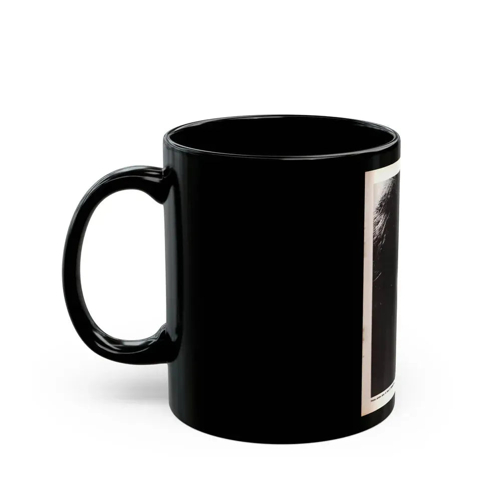 Barbara Steele #69 (Vintage Female Icon) Black Coffee Mug - Go Mug Yourself