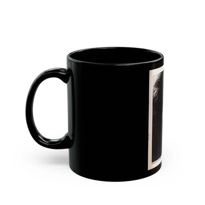 Barbara Steele #69 (Vintage Female Icon) Black Coffee Mug - Go Mug Yourself