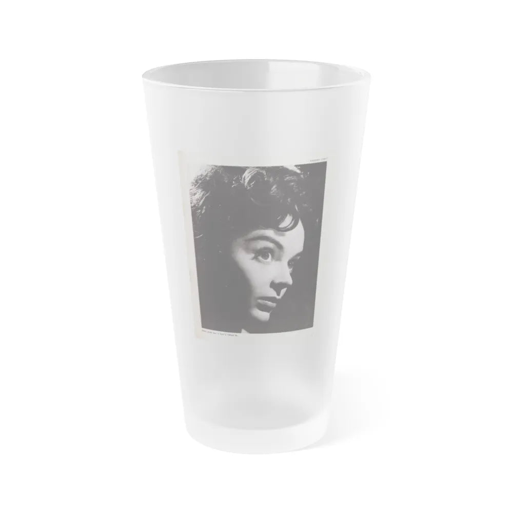 Barbara Steele #69 (Vintage Female Icon) Frosted Pint Glass 16oz-16oz-Frosted-Go Mug Yourself