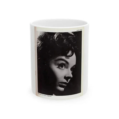 Barbara Steele #69 (Vintage Female Icon) White Coffee Mug 11oz - Go Mug Yourself