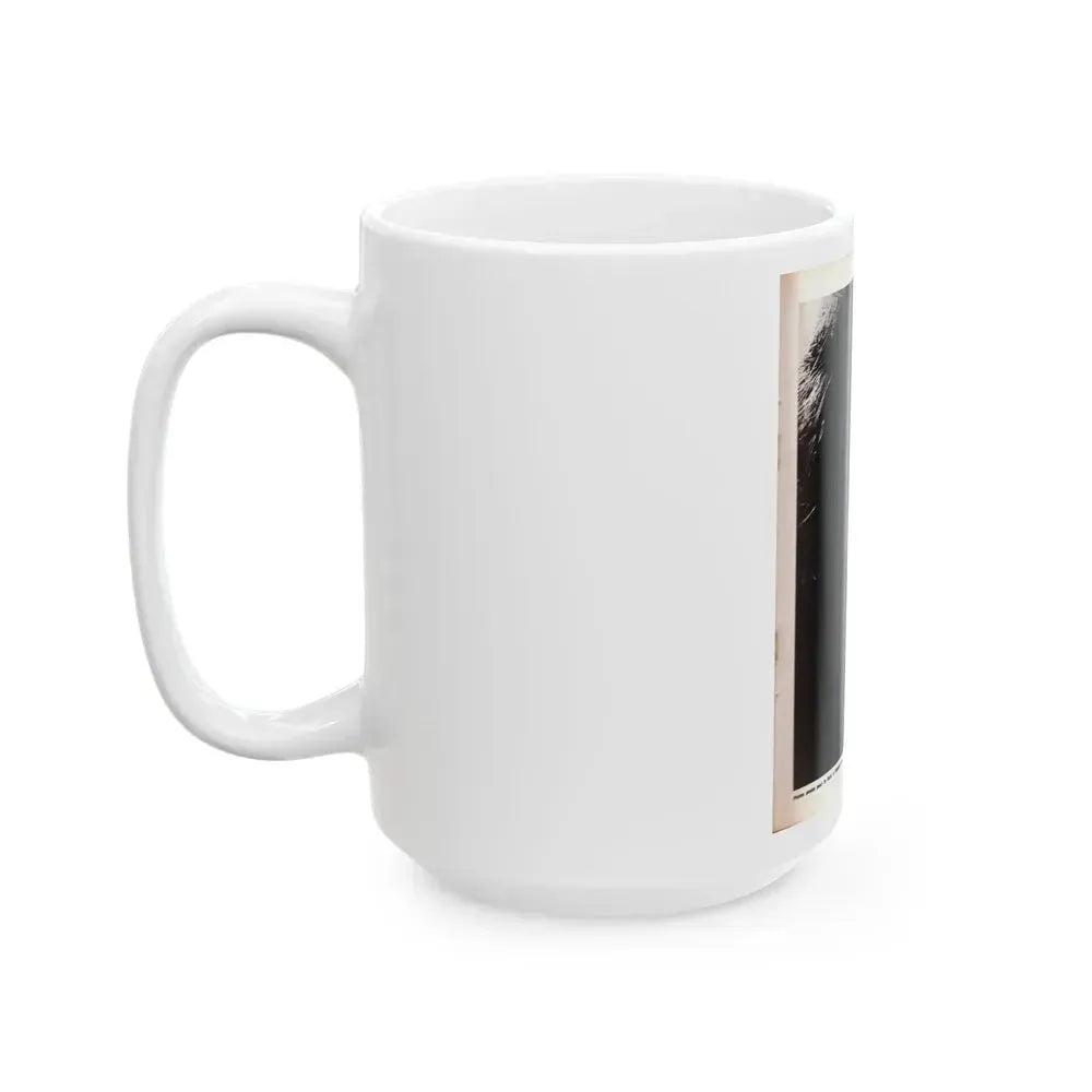 Barbara Steele #69 (Vintage Female Icon) White Coffee Mug - Go Mug Yourself