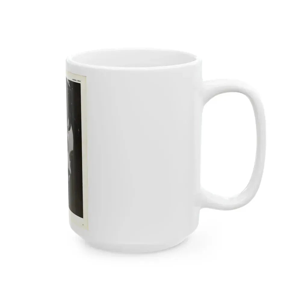 Barbara Steele #69 (Vintage Female Icon) White Coffee Mug - Go Mug Yourself