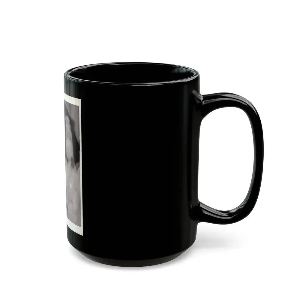 Barbara Steele #70 (Vintage Female Icon) Black Coffee Mug - Go Mug Yourself