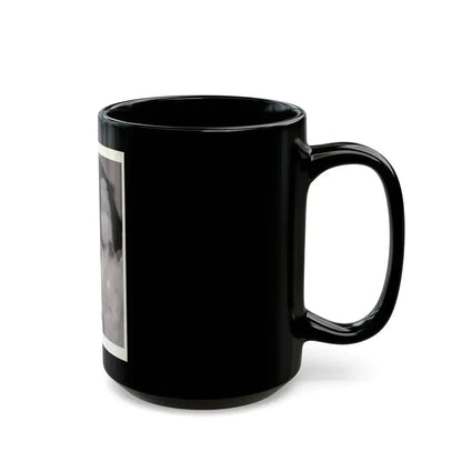 Barbara Steele #70 (Vintage Female Icon) Black Coffee Mug - Go Mug Yourself