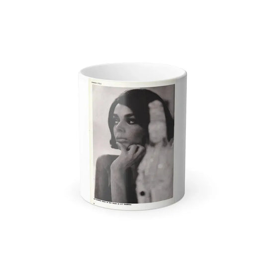 Barbara Steele #70 (Vintage Female Icon) Color Changing Coffee Mug 11oz - Go Mug Yourself