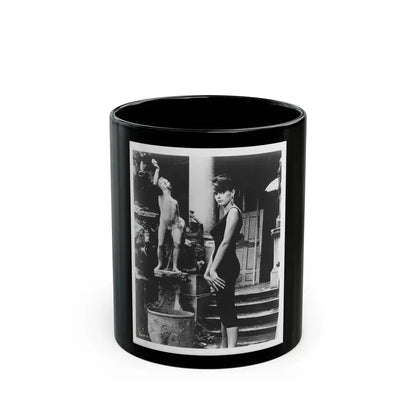 Barbara Steele #74 (Vintage Female Icon) Black Coffee Mug 11oz - Go Mug Yourself