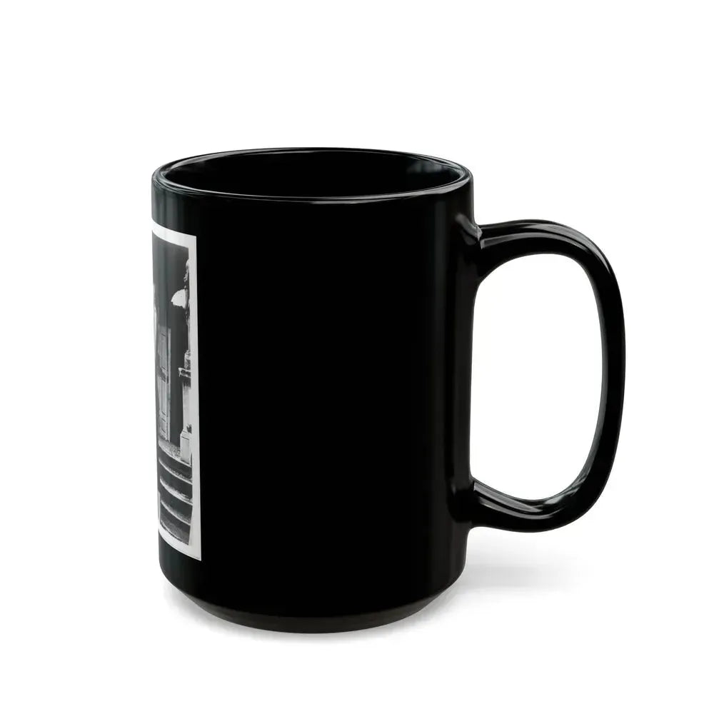 Barbara Steele #74 (Vintage Female Icon) Black Coffee Mug - Go Mug Yourself
