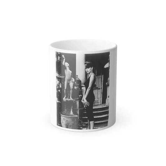 Barbara Steele #74 (Vintage Female Icon) Color Changing Coffee Mug 11oz - Go Mug Yourself