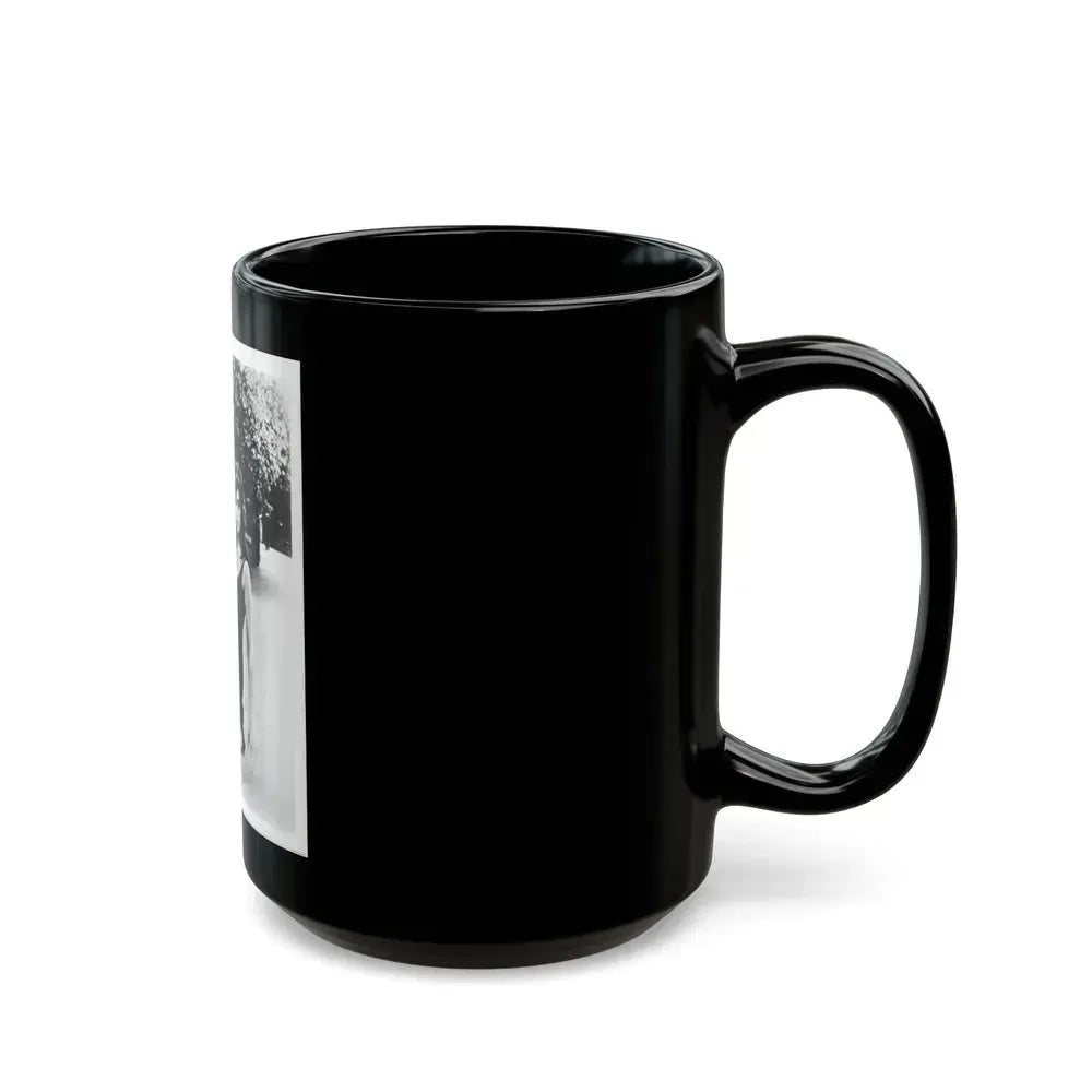 Barbara Steele #75 (Vintage Female Icon) Black Coffee Mug - Go Mug Yourself