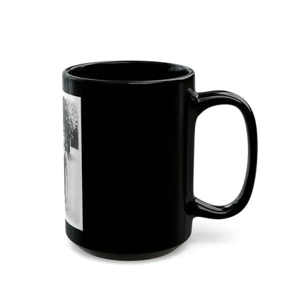Barbara Steele #75 (Vintage Female Icon) Black Coffee Mug - Go Mug Yourself