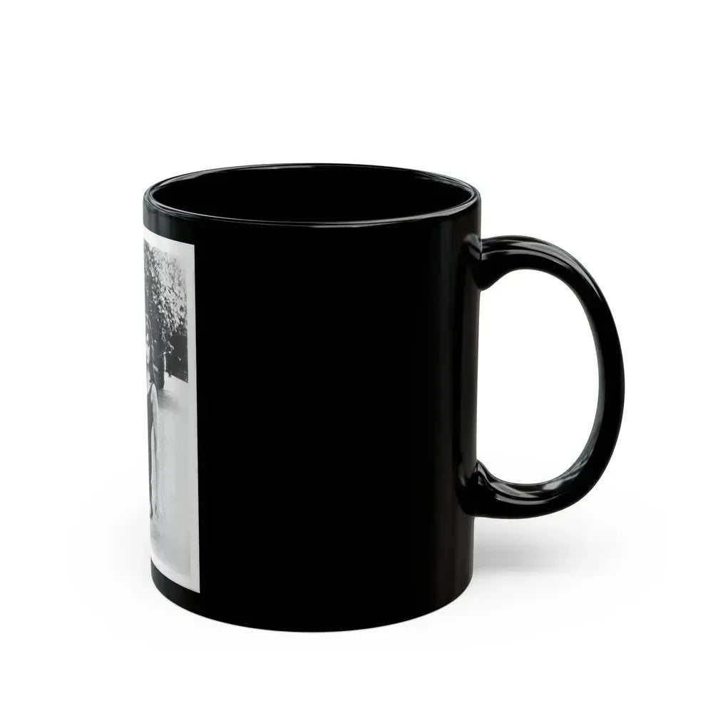 Barbara Steele #75 (Vintage Female Icon) Black Coffee Mug - Go Mug Yourself