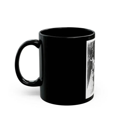 Barbara Steele #75 (Vintage Female Icon) Black Coffee Mug - Go Mug Yourself