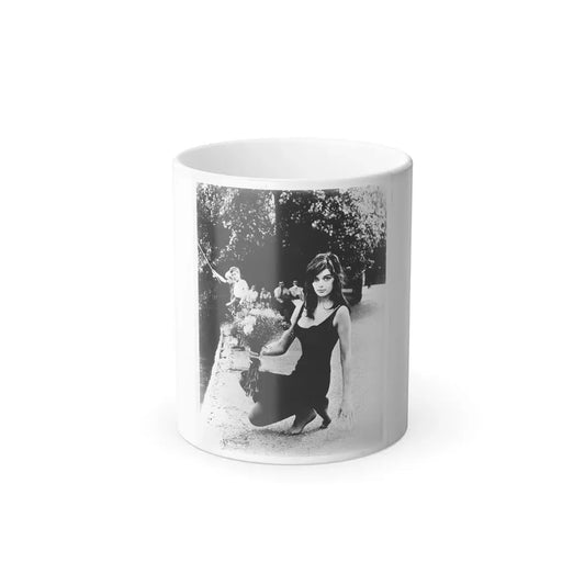 Barbara Steele #75 (Vintage Female Icon) Color Changing Coffee Mug 11oz - Go Mug Yourself