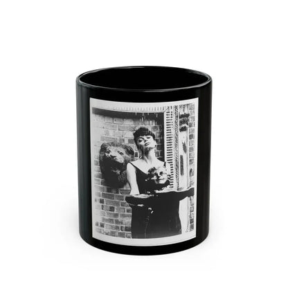 Barbara Steele #76 (Vintage Female Icon) Black Coffee Mug 11oz - Go Mug Yourself