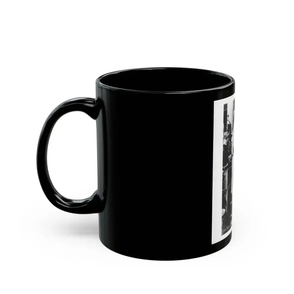 Barbara Steele #77 (Vintage Female Icon) Black Coffee Mug - Go Mug Yourself