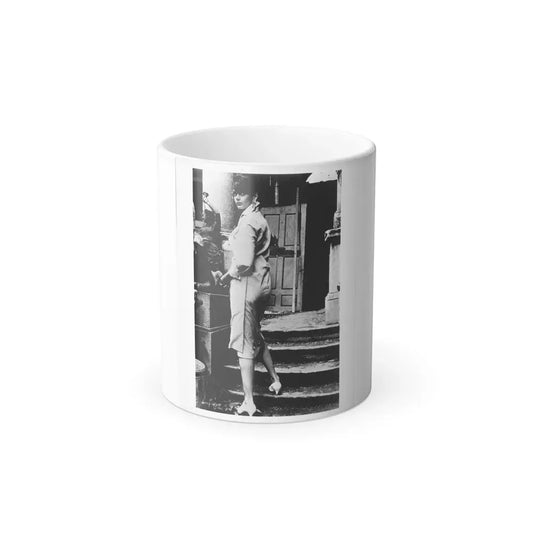Barbara Steele #77 (Vintage Female Icon) Color Changing Coffee Mug 11oz - Go Mug Yourself