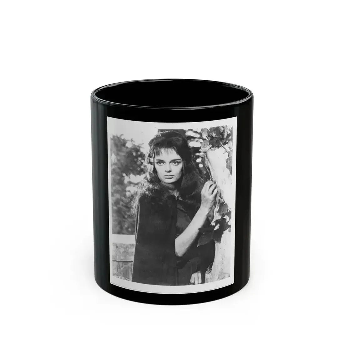 Barbara Steele #78 (Vintage Female Icon) Black Coffee Mug 11oz - Go Mug Yourself
