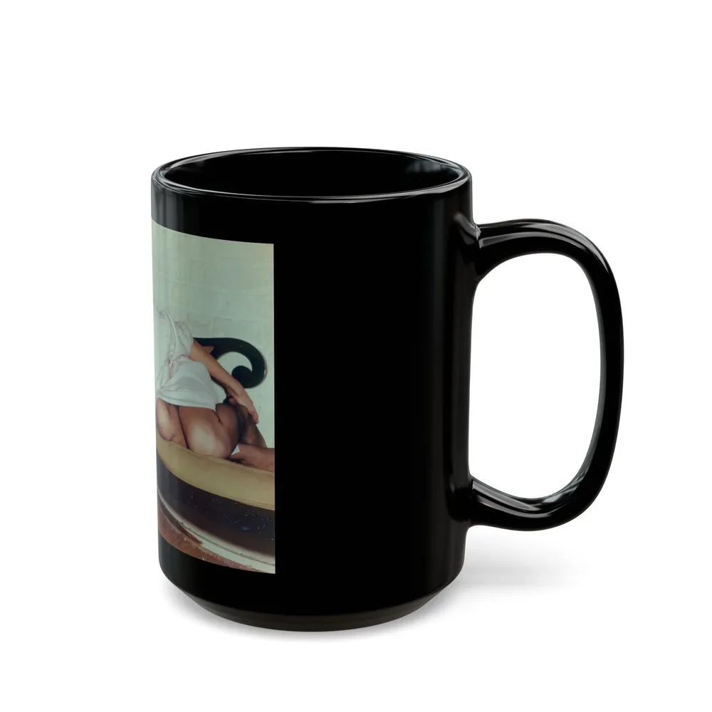 Barbara Steele #94 (Vintage Female Icon) Black Coffee Mug-Go Mug Yourself