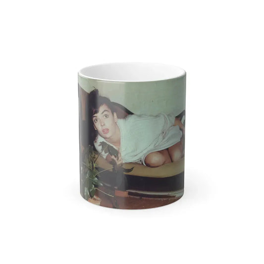 Barbara Steele #94 (Vintage Female Icon) Color Changing Coffee Mug 11oz - Go Mug Yourself