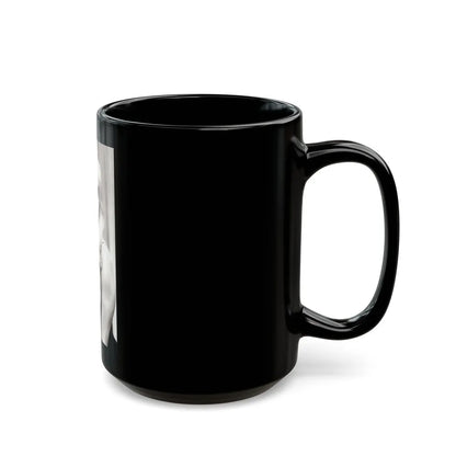 Barbara Valentin #01 (Vintage Female Icon) Black Coffee Mug-Go Mug Yourself