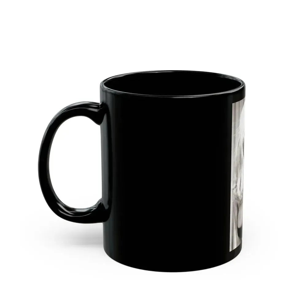 Barbara Valentin #01 (Vintage Female Icon) Black Coffee Mug - Go Mug Yourself