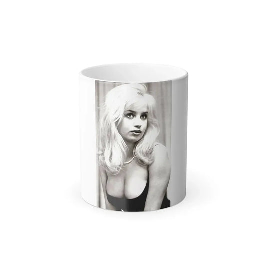 Barbara Valentin #01 (Vintage Female Icon) Color Changing Coffee Mug 11oz - Go Mug Yourself