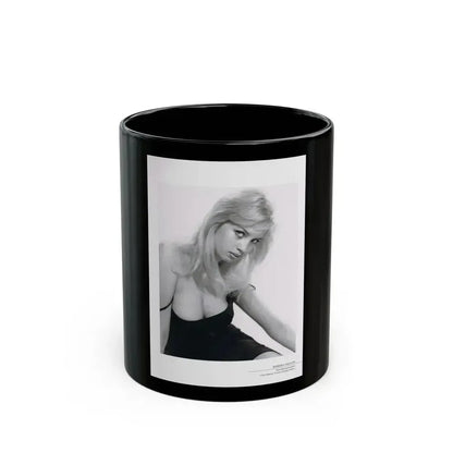 Barbara Valentin #03 (Vintage Female Icon) Black Coffee Mug 11oz - Go Mug Yourself