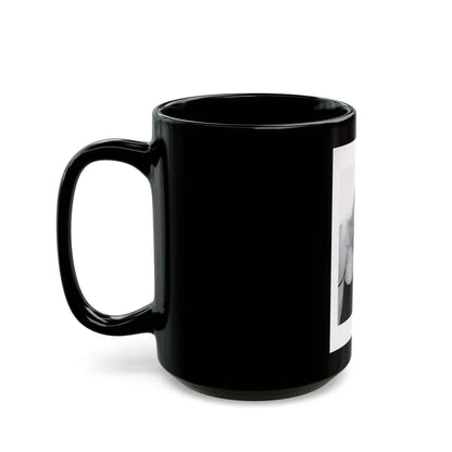 Barbara Valentin #03 (Vintage Female Icon) Black Coffee Mug-Go Mug Yourself