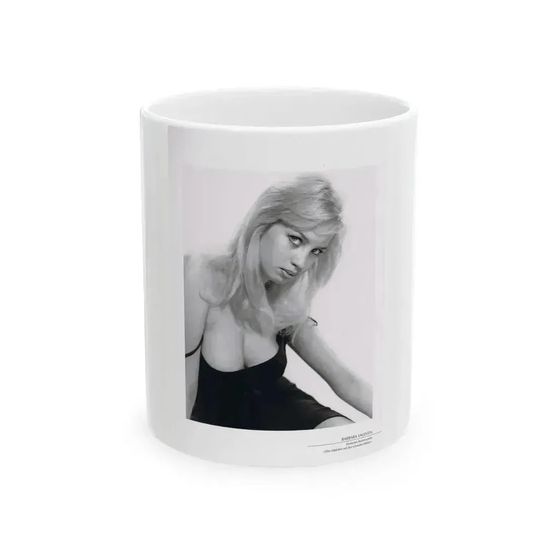 Barbara Valentin #03 (Vintage Female Icon) White Coffee Mug 11oz - Go Mug Yourself