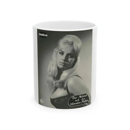 Barbara Valentin #04 (Vintage Female Icon) White Coffee Mug 11oz - Go Mug Yourself