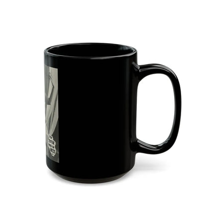 Barbara Valentin #05 (Vintage Female Icon) Black Coffee Mug-Go Mug Yourself