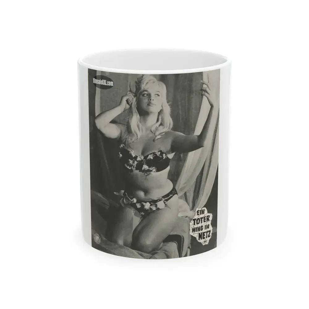 Barbara Valentin #05 (Vintage Female Icon) White Coffee Mug 11oz - Go Mug Yourself