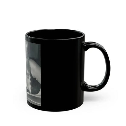 Barbara Valentin #06 (Vintage Female Icon) Black Coffee Mug - Go Mug Yourself
